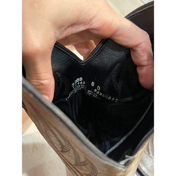 Avonite Western Boots Men 8 Women 9.5 Brown Hypalon  Oiled Leather Cowboy Rodeo - Picture 9 of 9